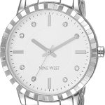 Nine West Women's Crystal Accented Bracelet Watch